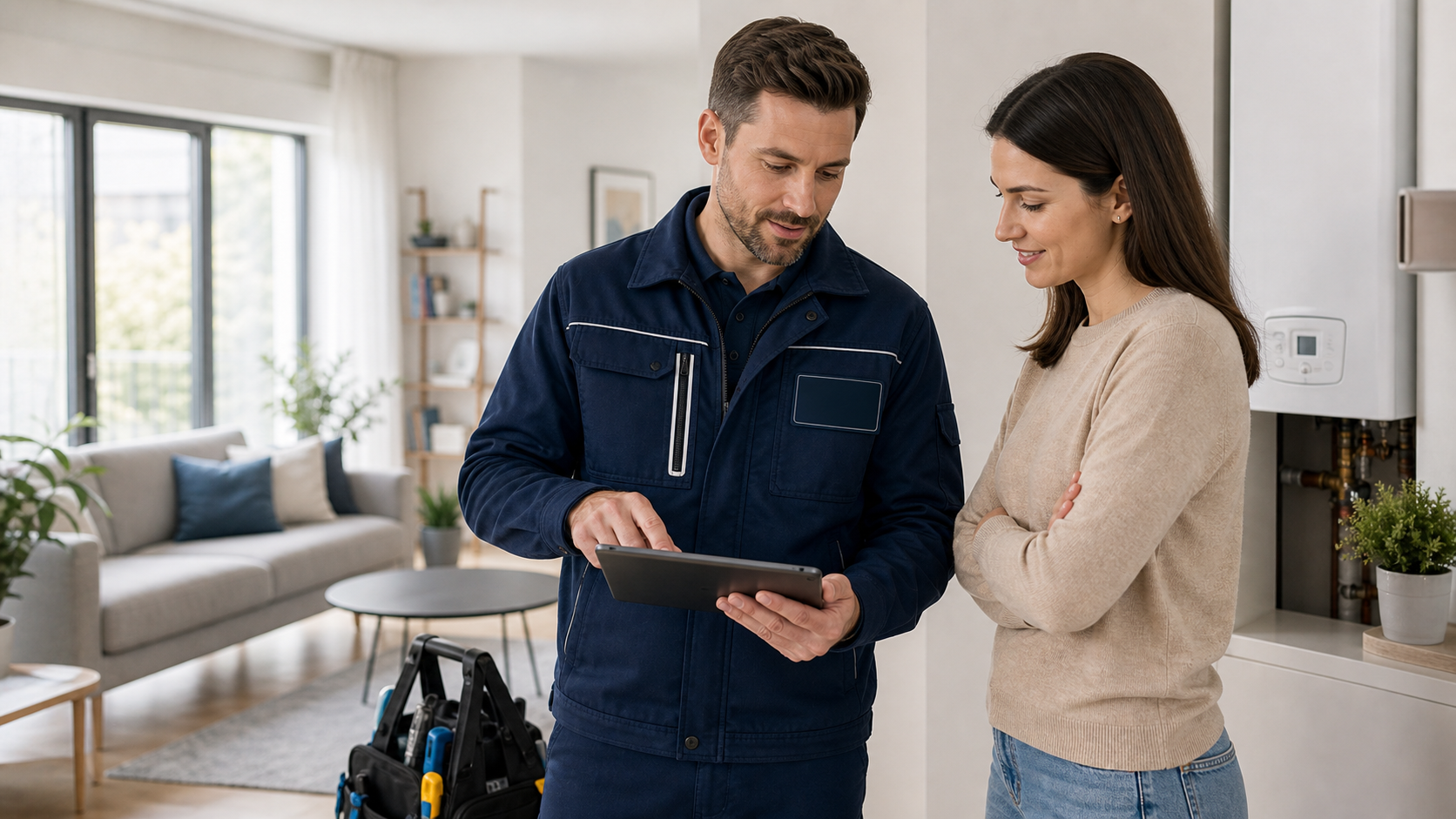 Diagnostic préparé avec un client avant intervention